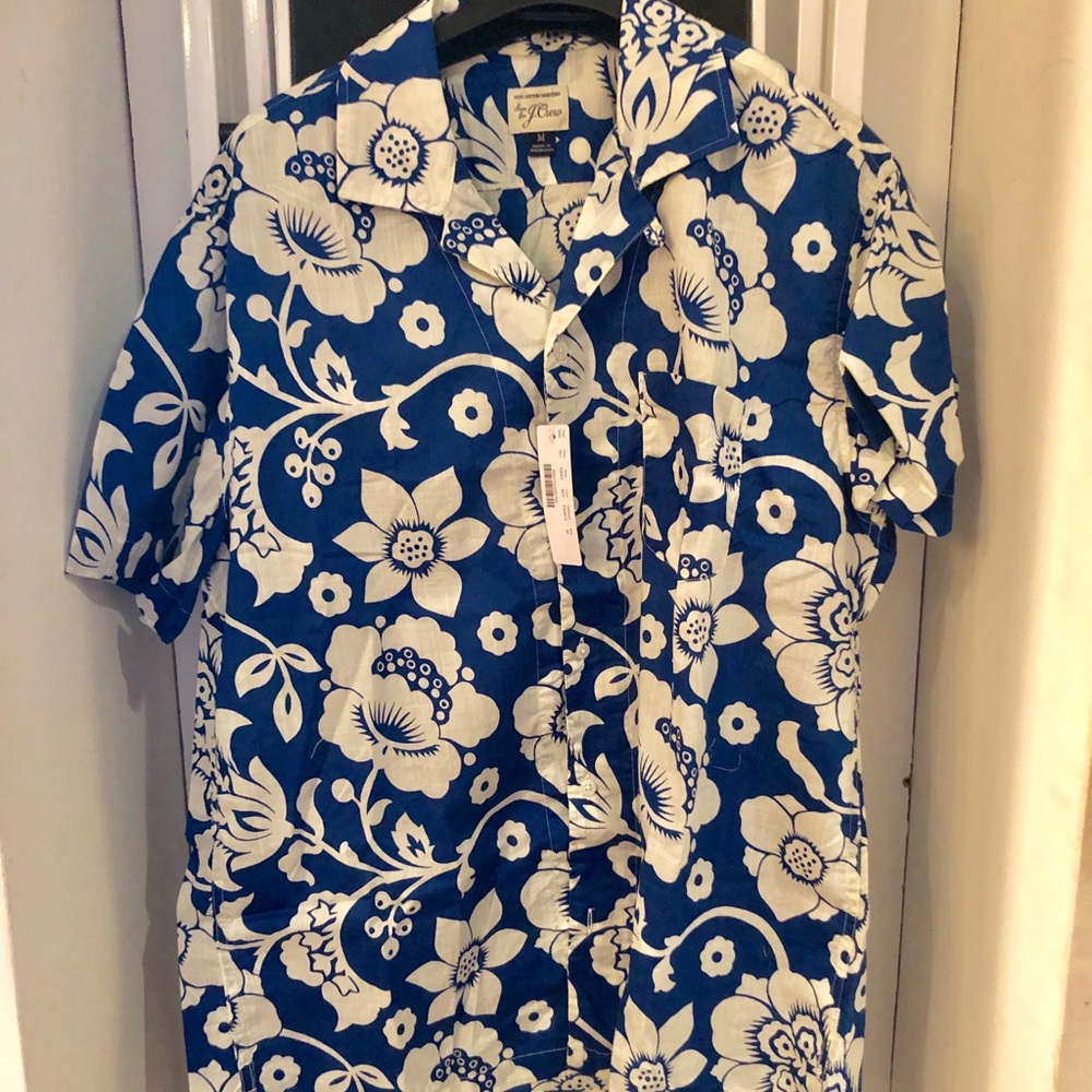NWT J Crew Tropical Print Shirt